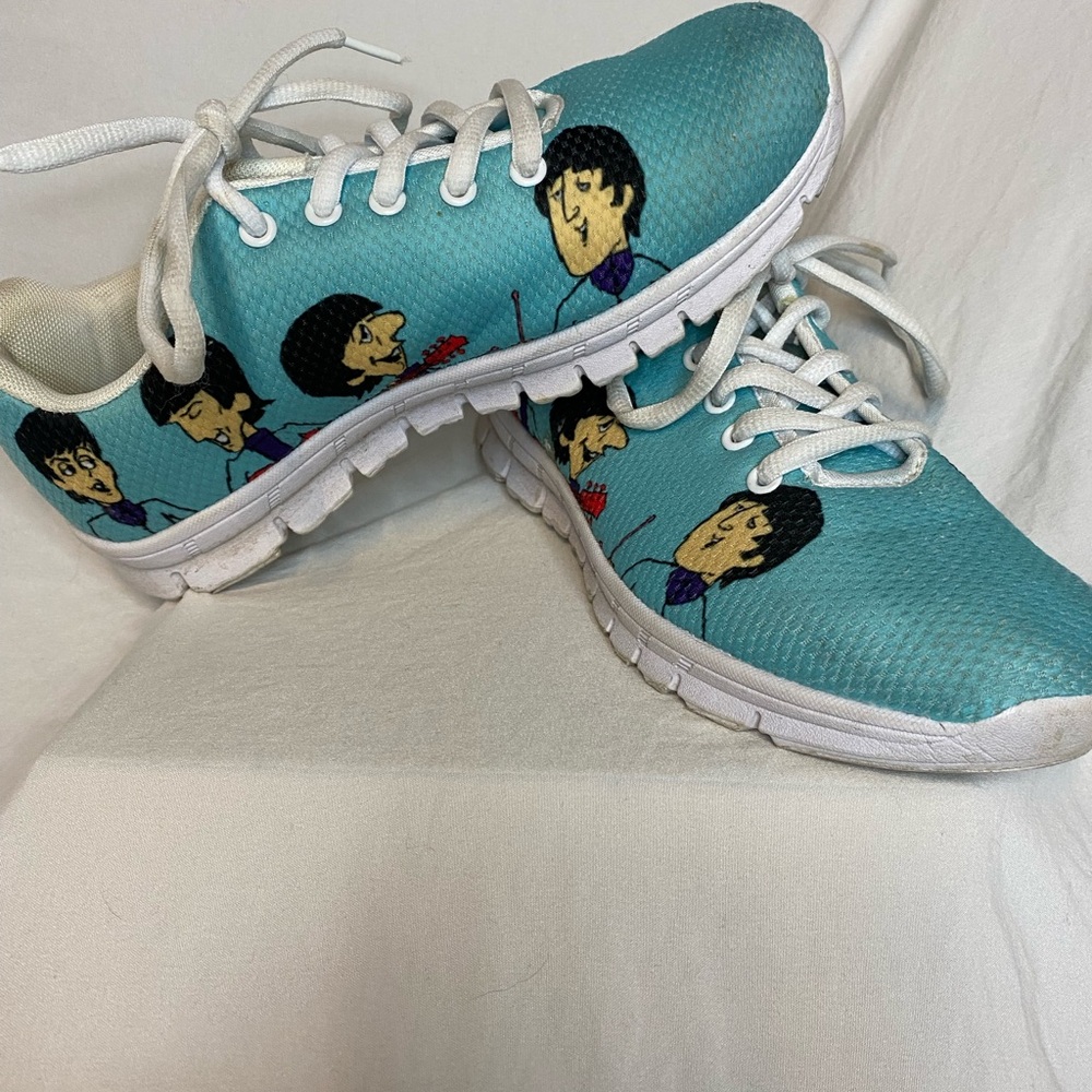 Beatles Painted Sneakers